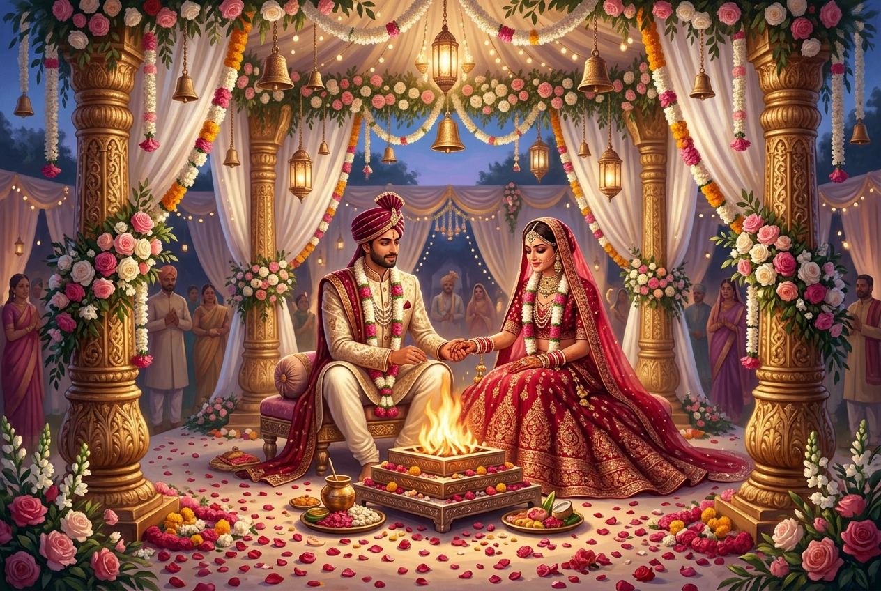 Vivah at the sacred fire